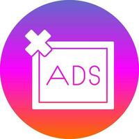 Remove ads Vector Icon Design