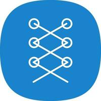 Shoe laces Vector Icon Design