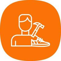 Shoemaker Vector Icon Design