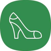 Woman shoes Vector Icon Design