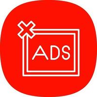 Remove ads Vector Icon Design