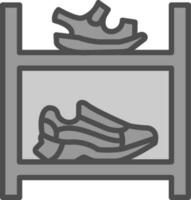 zapato estante vector icono diseño