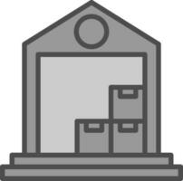 Warehouse Vector Icon Design