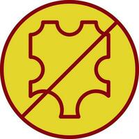 No leather Vector Icon Design