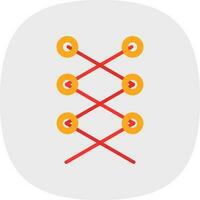 Shoe laces Vector Icon Design