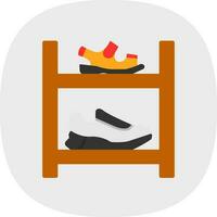 zapato estante vector icono diseño