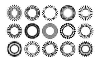 moderno resumen Dom circulo frontera logo colocar. minimalista básico forma circulo marco. vector