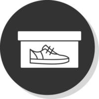 zapato caja vector icono diseño