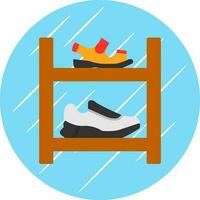 zapato estante vector icono diseño