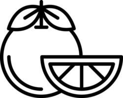 diseño de icono de vector de mandarina