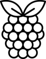 Raspberry Vector Icon Design