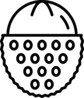 lychee vector icono diseño