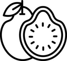 guayaba vector icono diseño