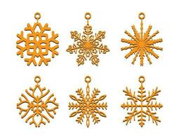 Stunning Laser-Cut snowflake earring design vector