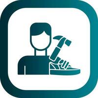 Shoemaker Vector Icon Design