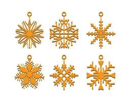 Stunning Laser-Cut snowflake earring design vector