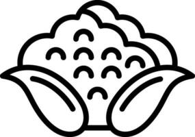 Cauliflower Vector Icon Design