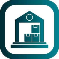 Warehouse Vector Icon Design