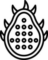 Dragon Fruit Vector Icon Design