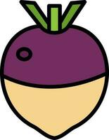 Rutabaga Vector Icon Design