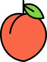 Peach Vector Icon Design