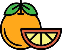 diseño de icono de vector de mandarina