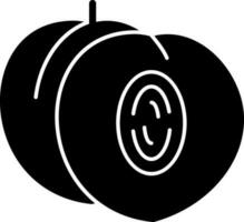 Nectarine Vector Icon Design