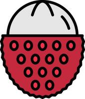 Lychee Vector Icon Design