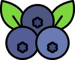 Blueberry Vector Icon Design