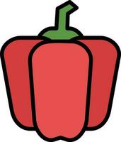 Bell Pepper Vector Icon Design