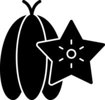 Fruta estrella vector icono diseño