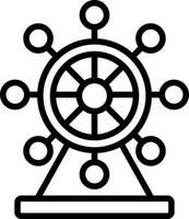 Ferris Wheel  Vector Icon Design
