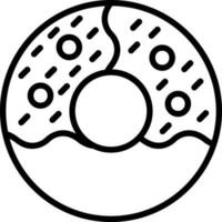 diseño de icono de vector de donut