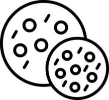 diseño de icono de vector de galletas