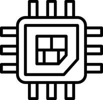 Processor  Vector Icon Design