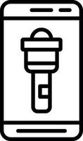 Flashlight  Vector Icon Design