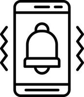 Mobile Vibrate  Vector Icon Design