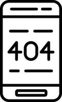 404 Error  Vector Icon Design