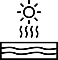 diseño de icono de vector de sol