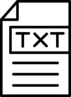 TXT vector icono diseño