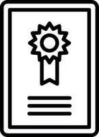 certificado vector icono diseño