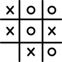 Tic Tac Toe  Vector Icon Design