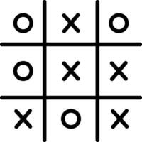 Tic Tac Toe  Vector Icon Design