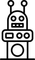 robot vector icono diseño