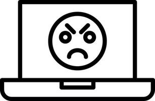 Angry Face  Vector Icon Design