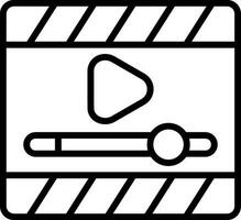 Video Player  Vector Icon Design