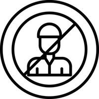 No Child Labor  Vector Icon Design