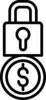 Locked Vector Icon Design