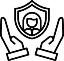 personal seguridad vector icono diseño