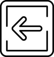 Left Arrow Vector Icon Design